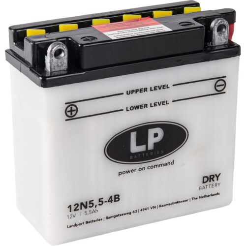 BATTERY 12N5,5-4B 12V 5Ah. DRY+ACID, LANDPORT 50613 MB 12N5.5-4B, 12N5.5-4B