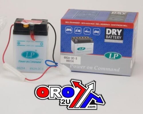 BATTERY 6N2A-2C-3 6V 2Ah., LANDPORT 00214 DRY, ROAD, MC MA 6N2A-2C-3