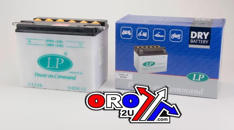 BATTERY LHD4-12 12V 29Ah DRY, LANDPORT 53236 HARLEY DAVIDSON, MB YHD4-12 - Image 2