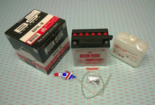 BATTERY YB9L-B 12V 9Ah GS, BS WITH ACID PACK BB9L-B, 310599, BS-BB9L-B