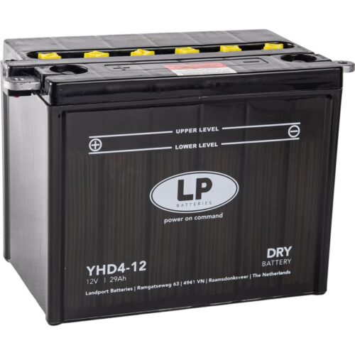 BATTERY LHD4-12 12V 29Ah DRY, LANDPORT 53236 HARLEY DAVIDSON, MB YHD4-12