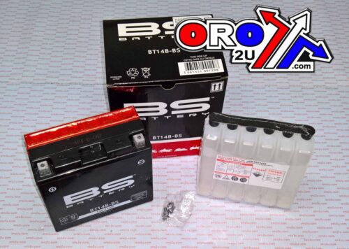 BATTERY YT14B-BS 12V M.FREE BS, BS MAINTENAN FREE BT14B-BS, 300629, BS-BT14B-BS