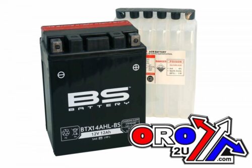 BATTERY YTX14AHL-BS 12V BS, BS Maintenance Free BTX14AH-BS, 300607, BS-BTX14AHL-BS