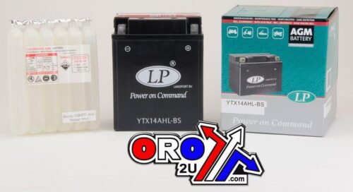 BATTERY LTX14AHL-BS 12V 12AH, LANDPORT Maintenance Free, AGM, YTX14AHL-BS