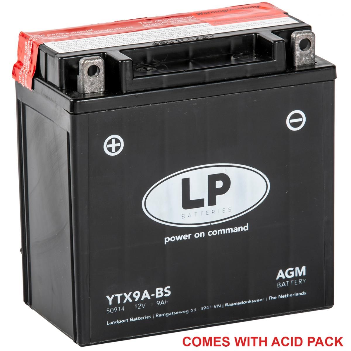 BATTERY LTX9A-BS 12V 9Ah. MF, LANDPORTMaintenance Free, AGM, MA LTX9A-BS - Image 2