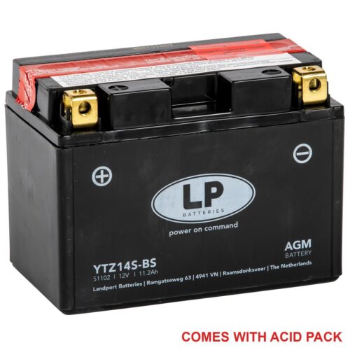 BATTERY LTZ14S-BS 12V MA.FREE, LANDPORT Maintenance Free, AGM, YTZ14S-BS