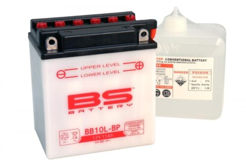 BATTERY YB10L-BP 12V 11Ah BS, BS WITH ACID PACK BB10L-BP, 310558, BS-BB10L-BP