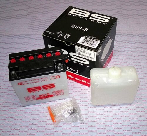 BATTERY BB9-B 12V 9Ah BS, BS WITH ACID PACK YB9-B, 310596, BS-BB9-B