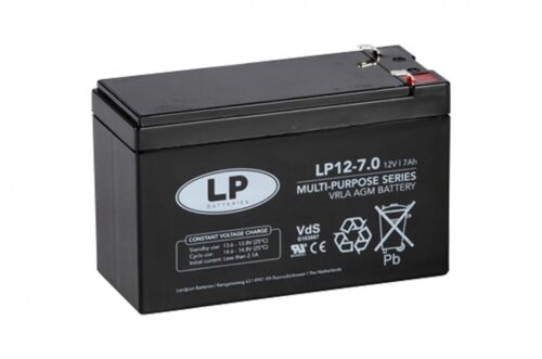 BATTERY LP12-7 T1 12V 7Ah. Sealed, Landport