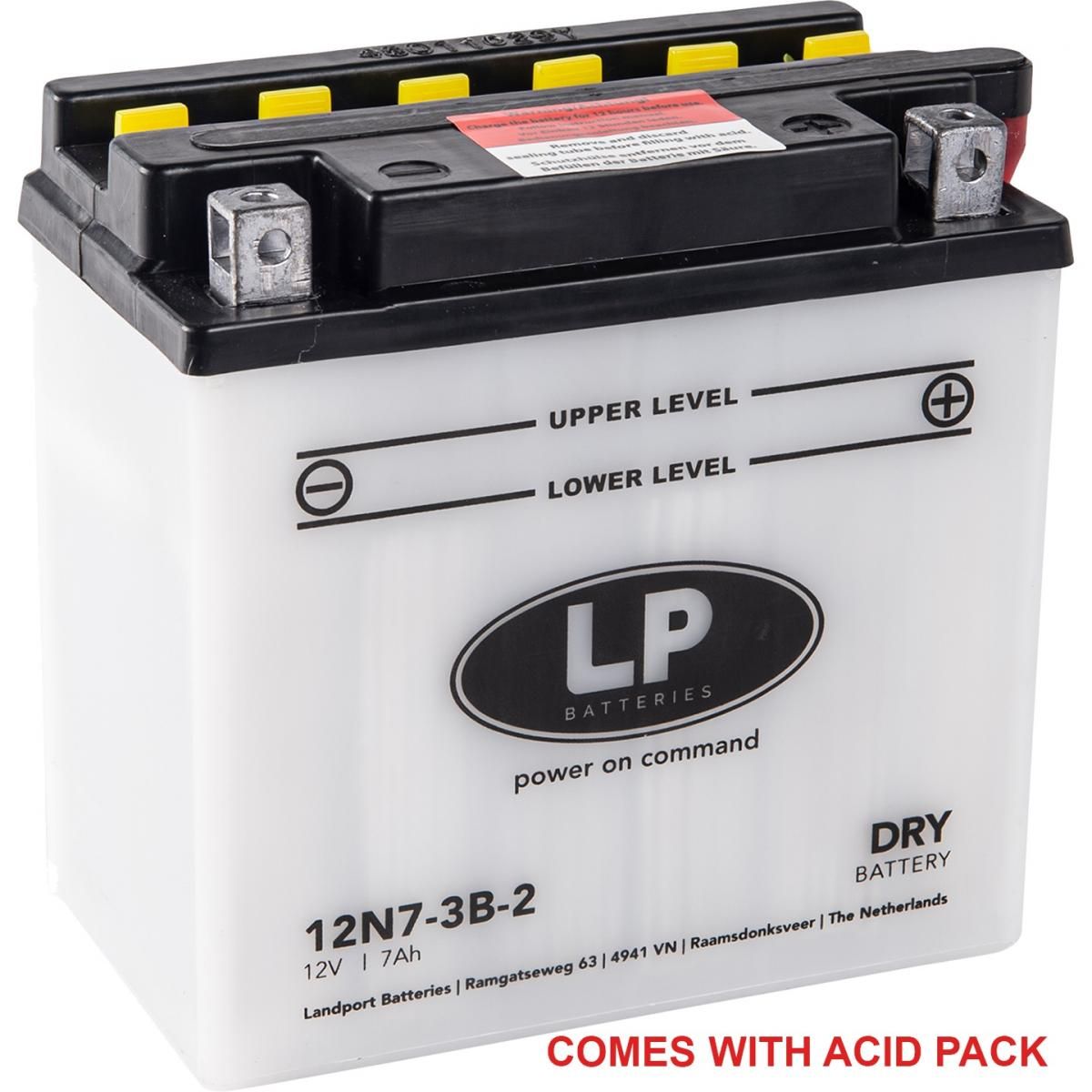 BATTERY 12N7-3B-2 12V 8Ah WITH ACID PACK, MA 12N7-3B-2