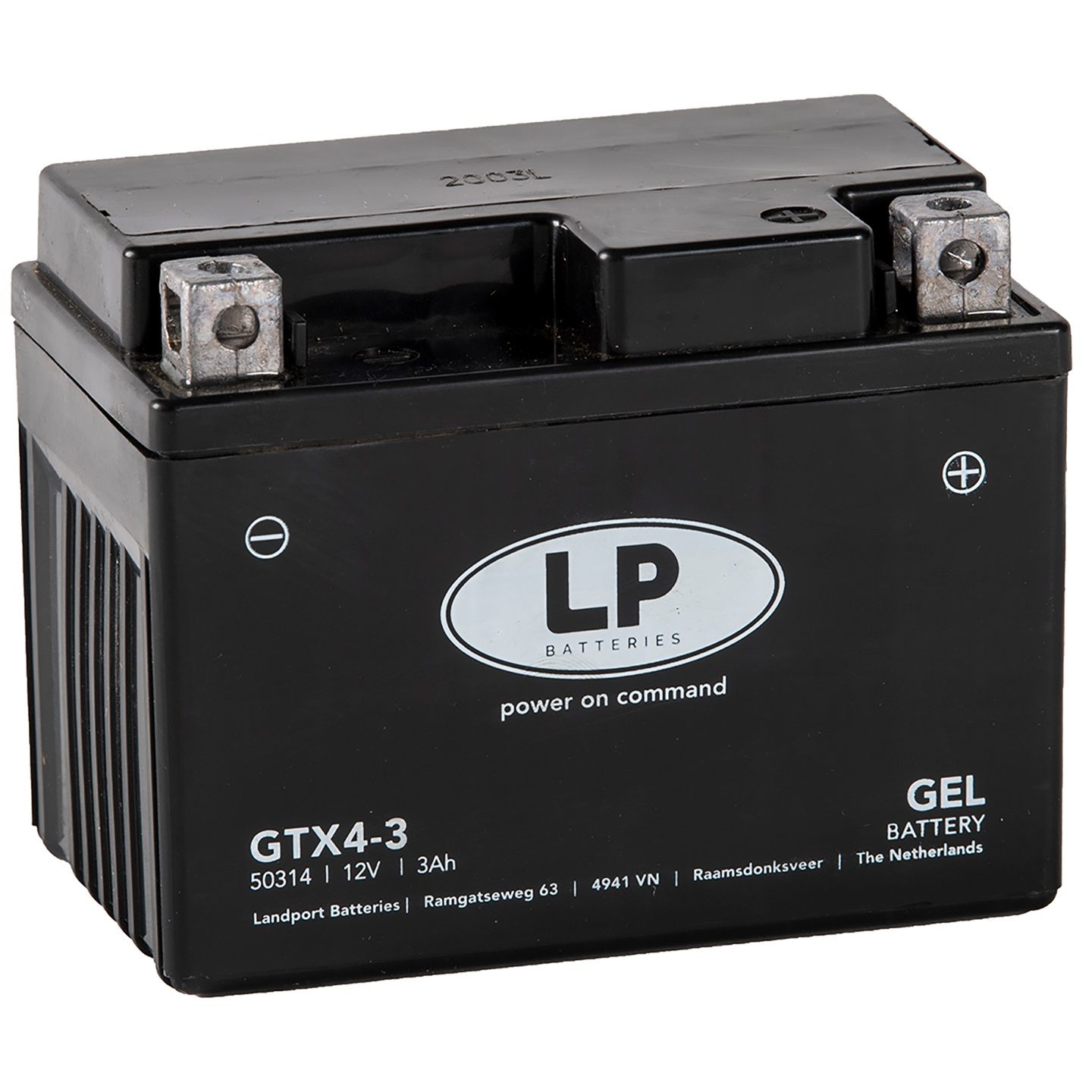 BATTERY L12-4 GEL 12V 4Ah., LANDPORT 50499, MG LTX4-3, MG G12-4 GTX4-3