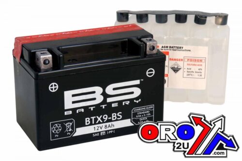 BATTERY YTX9-BS 12V MA.FREE, BS Maintenance Free BTX9-BS, 300621, BS-BTX9-BS