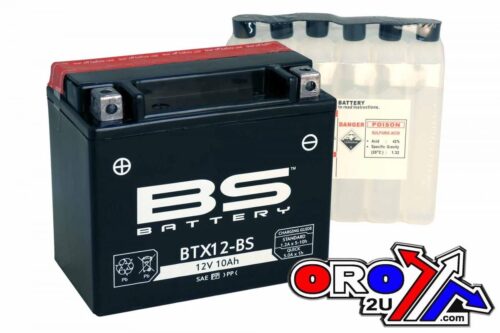 BATTERY YTX12-BS MA.FREE BS, BS Maintenance Free BTX12-BS, 300603, BS-BTX12-BS