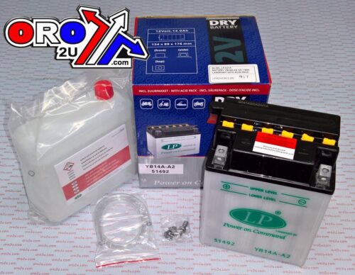 BATTERY LB14A-A2 12V 14Ah, LANDPORT DRY WITH ACID PACK, ROAD, MC MA YB14A-A2, MD LB14A-A2