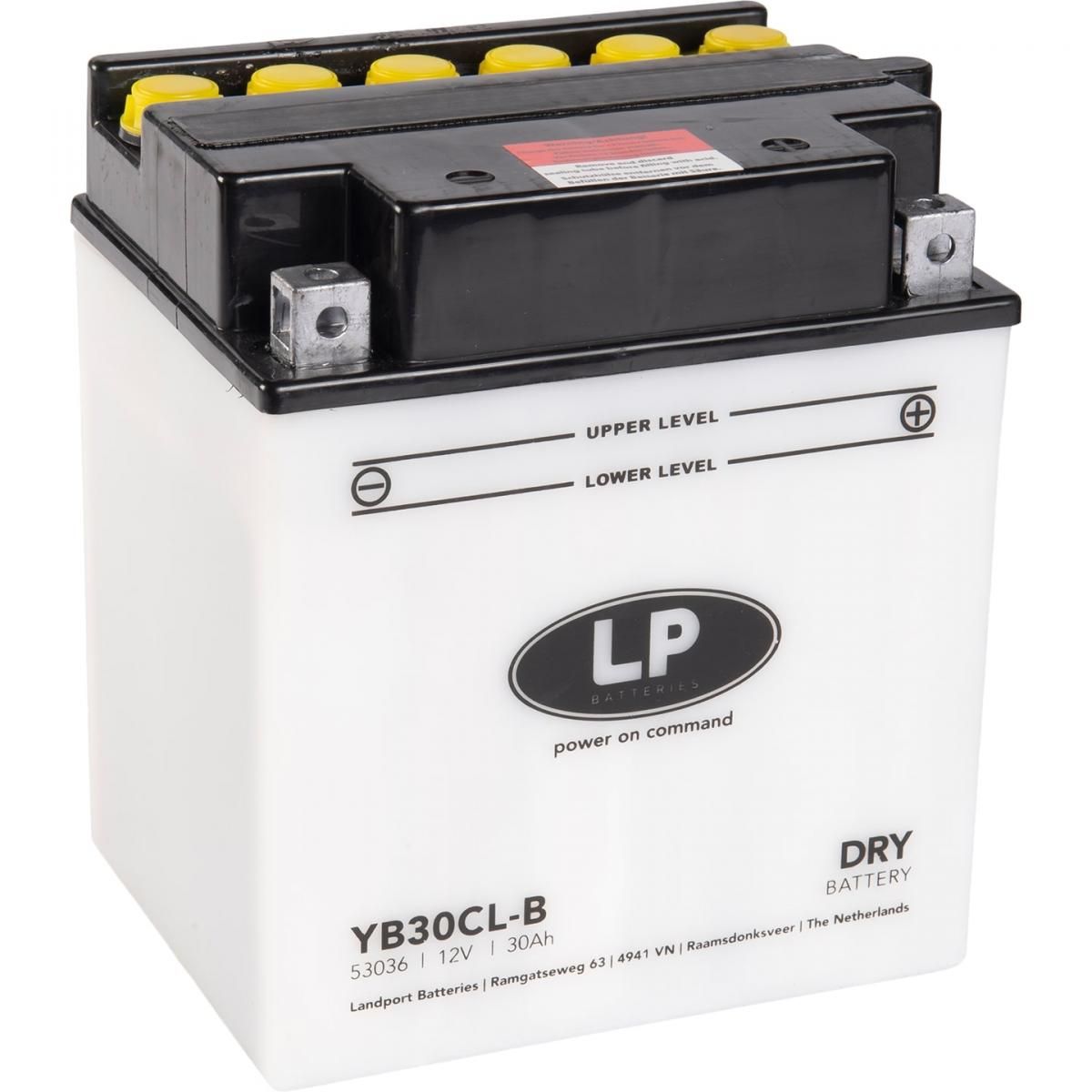 BATTERY LB30CL-B 12V 30Ah DRY, LANDPORT MB YB30CL-B, MD LB30CL-B, WITH ACID PACK