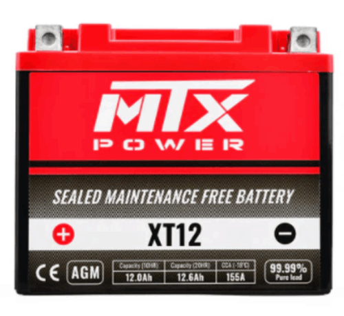 BATTERY XT12 MA.FREE AGM, MTX LTX12-BS 51012 12V 10AH. YTX12-BS, MA LTX12-BS