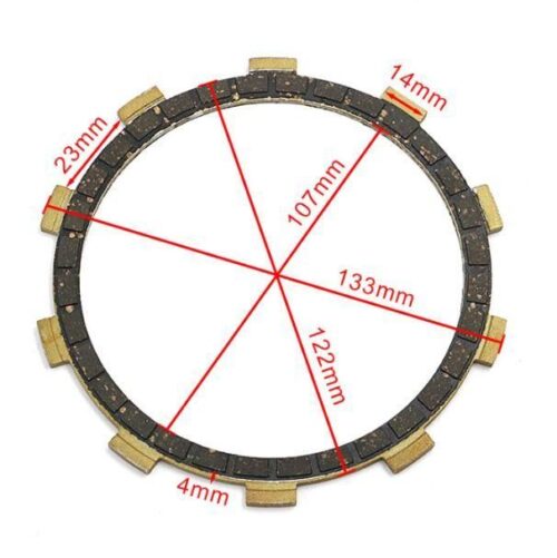 CLUTCH FRICTION PLATE SET-5, YAMAHA AS AT DT RD YA
