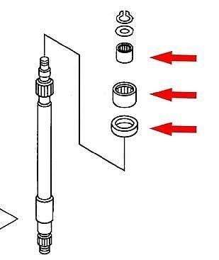 82-95 XT550/600 CLUTCH PUSH, ROD REPAIR KIT K&L 17-1829, Made in Japan.