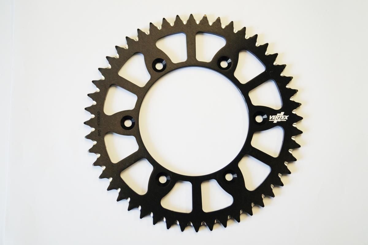 REAR SPROCKET VERTEX ALLOY KTM, VERTEX 892-897ECBK48, BLACK, 7075T6 ALLOY