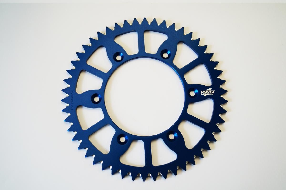 REAR SPROCKET VERTEX ALLOY KTM, VERTEX 892-897ECBU50, BLUE, 7075T6 ALLOY