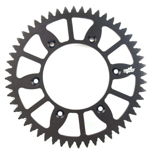 REAR SPROCKET VERTEX ALLOY 210, VERTEX 892-210ECBK52, BLACK, 7075T6 ALLOY
