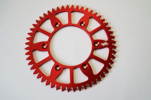 REAR SPROCKET VERTEX ALLOY 210, VERTEX 892-210ECRD52, RED, 7075T6 ALLOY