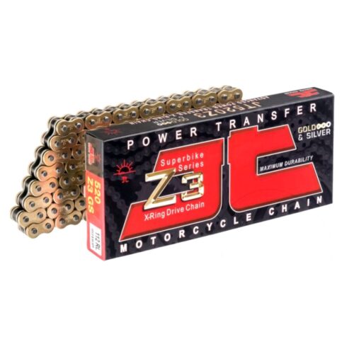 JT CHAIN 520Z3 110L GOLD/SILVER Z3, X-RING Super Heavy Duty, JTC520Z3GS110SL