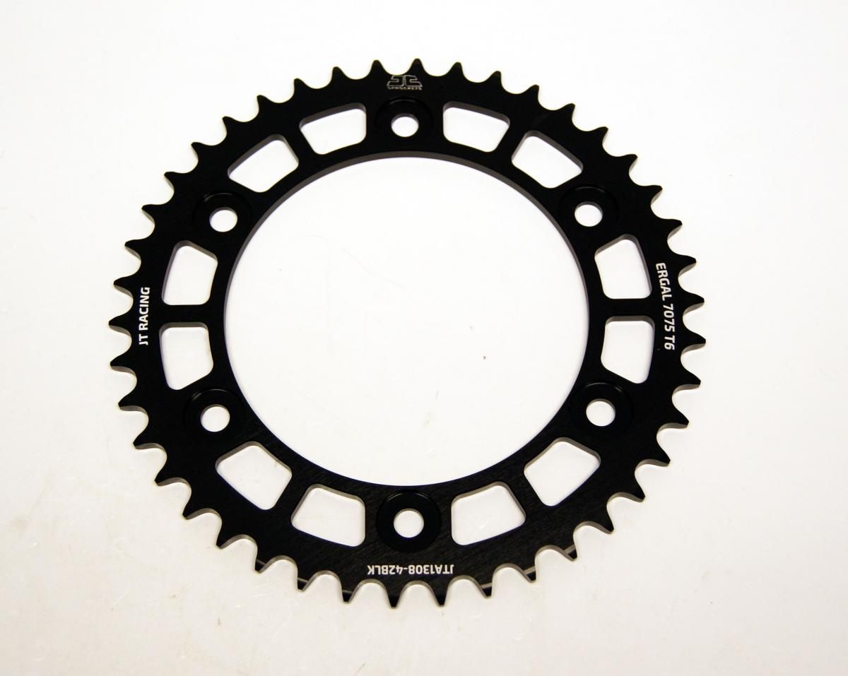 REAR SPROCKET ALLOY JTA1308.42BLK, CHAIN CONVERSION 520 JT RACELITE, HONDA ROAD JTR1308 - Image 2