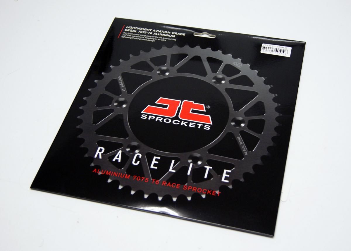 REAR SPROCKET ALLOY JTA1793.45BLK, JT RACELITE 7075 T6, CHAIN CONVERSION 520