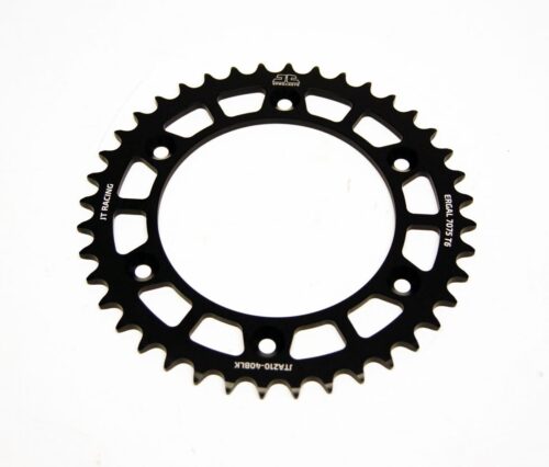 REAR SPROCKET JT RACERLITE BLACK, JT JTA210.40BLK 7075-T6 Aluminium