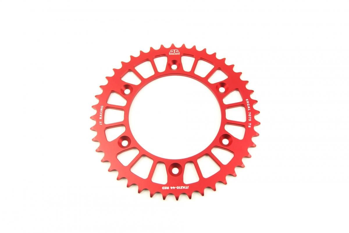 REAR SPROCKET JT RACERLITE RED, JT JTA210.44RED 7075-T6 Aluminium