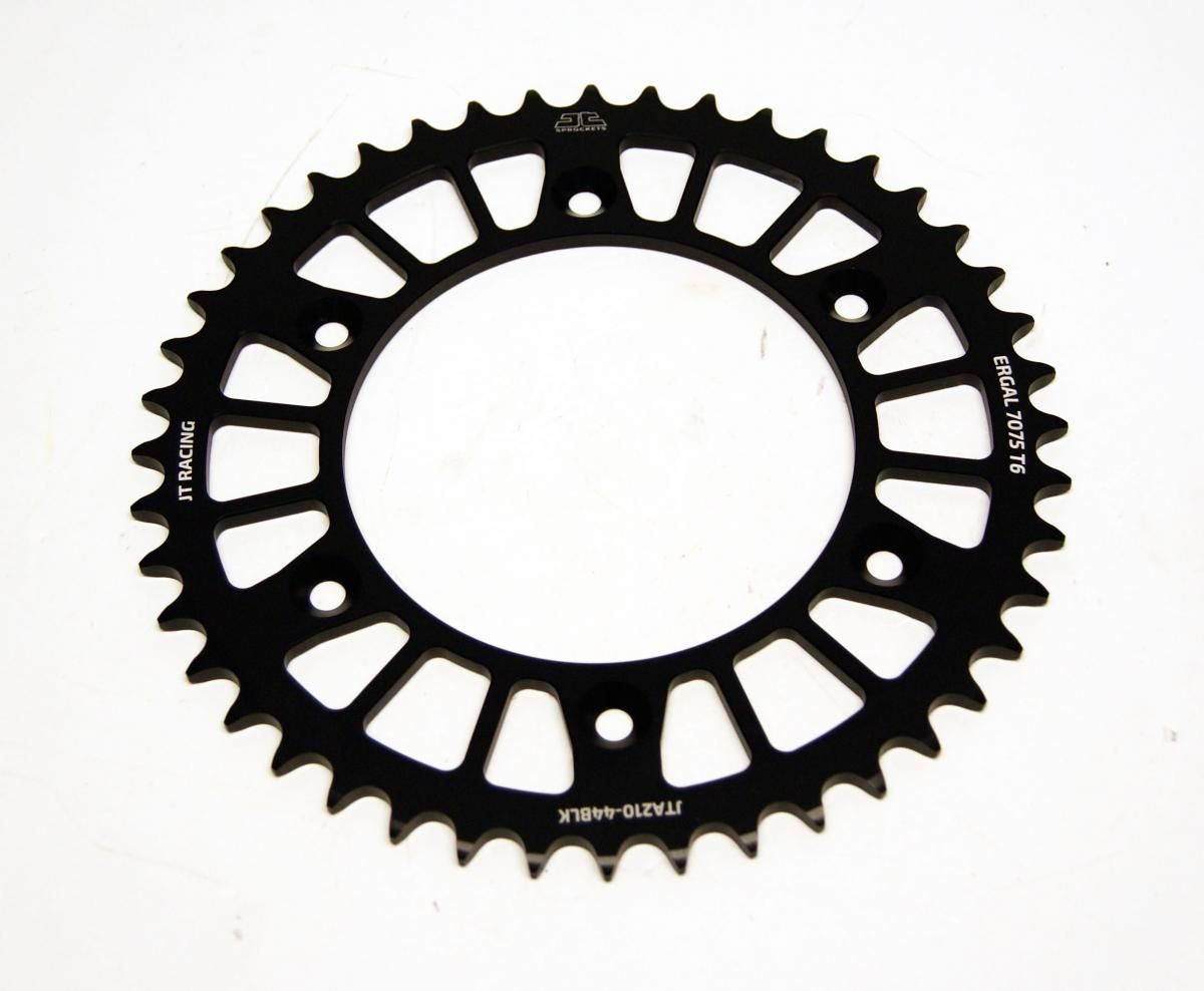 REAR SPROCKET JT RACERLITE BLACK, JT JTA210.44BLK 7075-T6 Aluminium