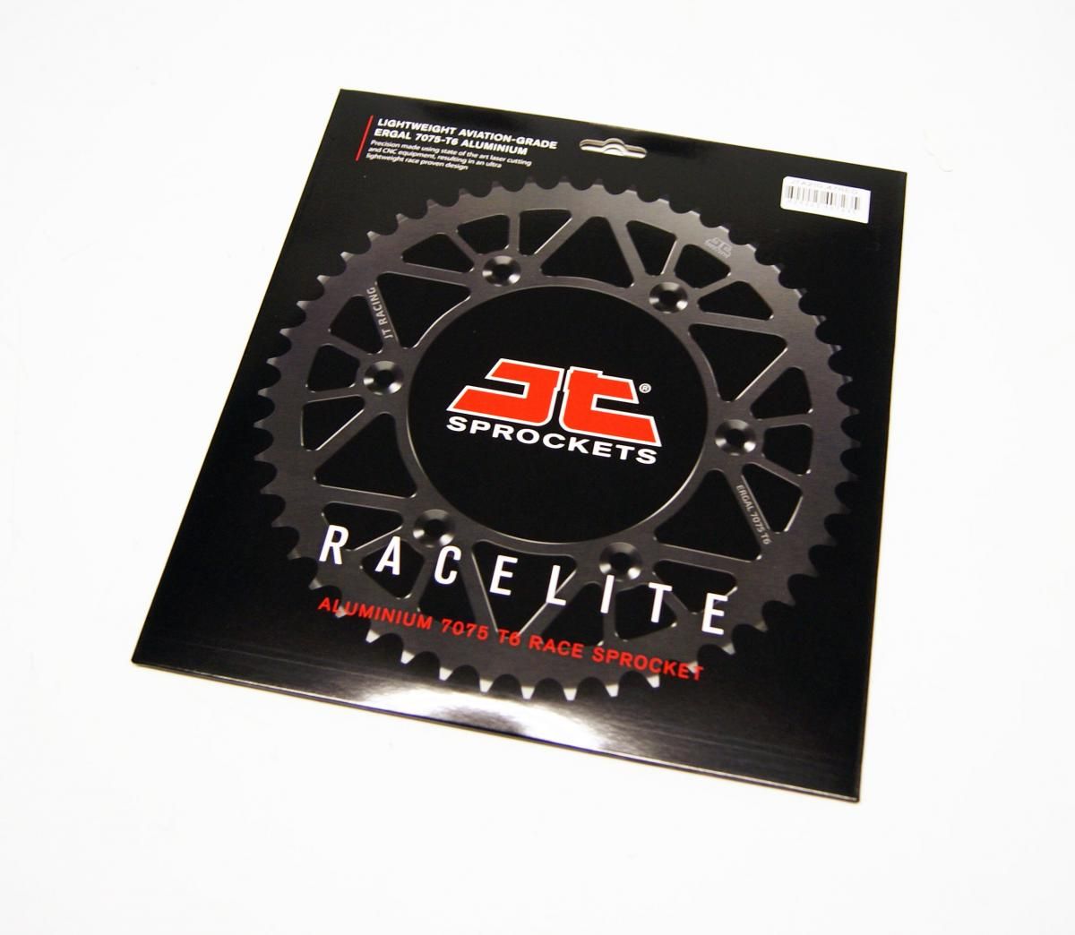 REAR SPROCKET JT RACERLITE RED, JT JTA210.47RED 7075-T6 Aluminium - Image 2