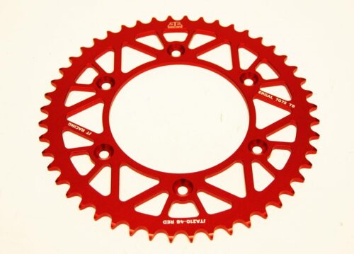 REAR SPROCKET JT RACERLITE RED, JT JTA210.48RED 7075-T6 Aluminium