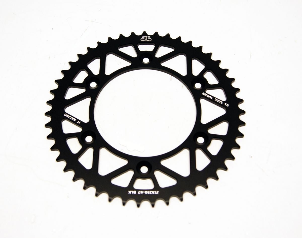 REAR SPROCKET JT RACERLITE BLACK, JT JTA210.47BLK 7075-T6 Aluminium - Image 3