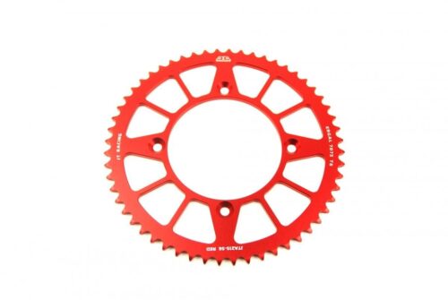 REAR SPROCKET ALLOY RED 215, JTA215.56RED 7075-T6 Aluminium