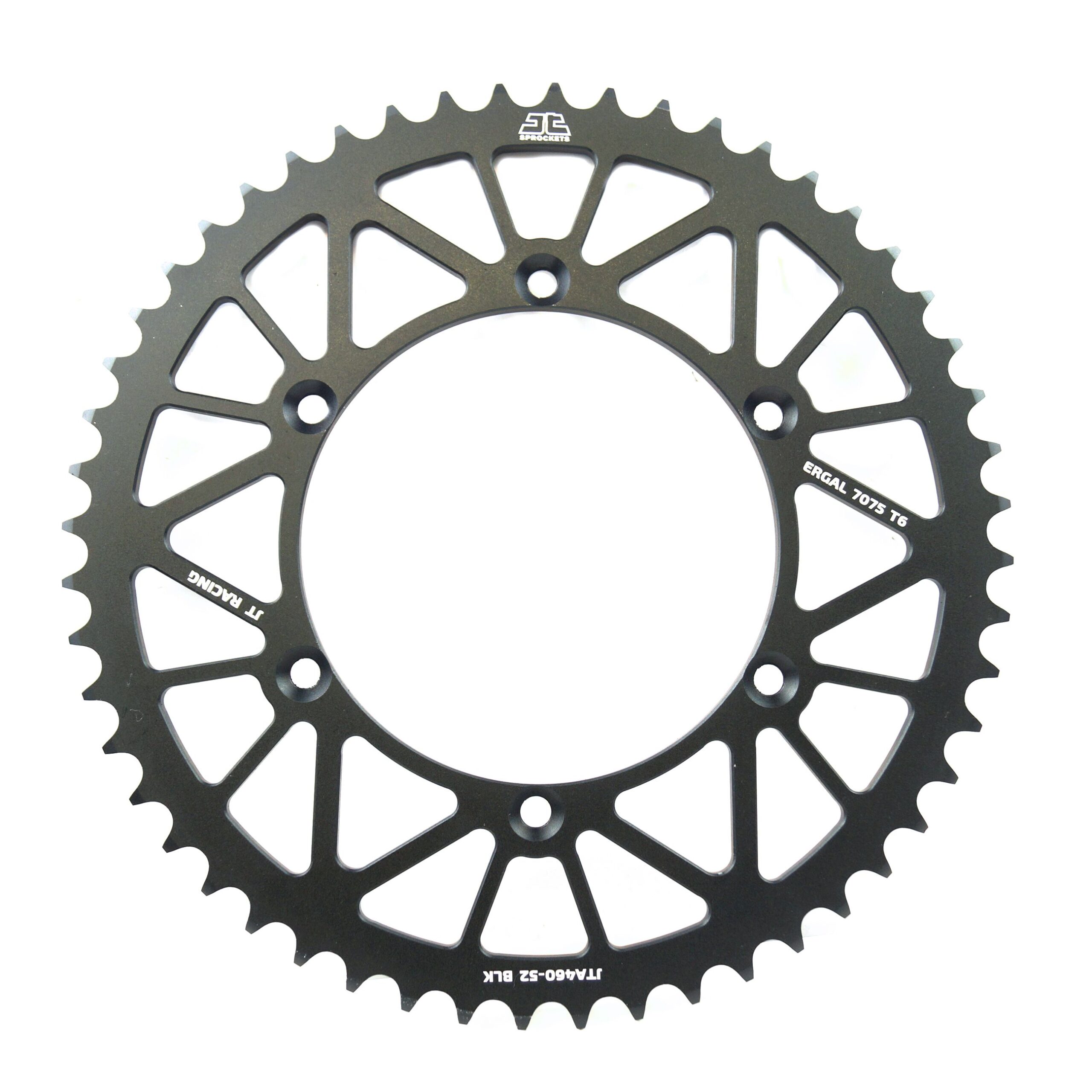 REAR SPROCKET ALLOY BLACK 460, JTA460.52BLK 7075-T6 Aluminium