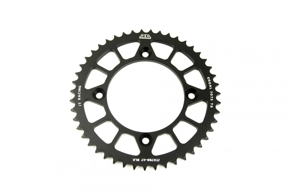 REAR SPROCKET ALLOY BLACK 798, JTA798.47BLK 7075-T6 Aluminium