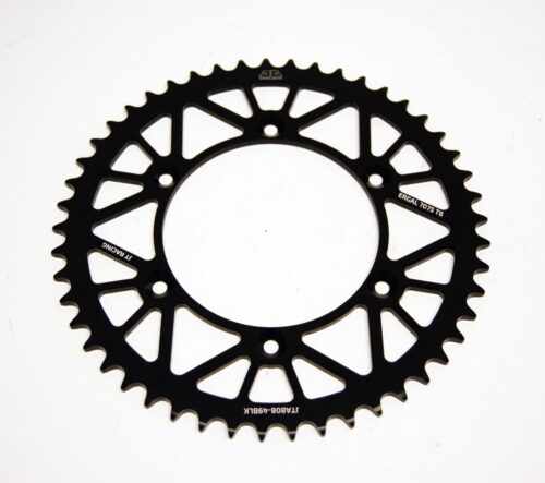 REAR SPROCKET ALLOY BLACK 808, JTA808.49BLK