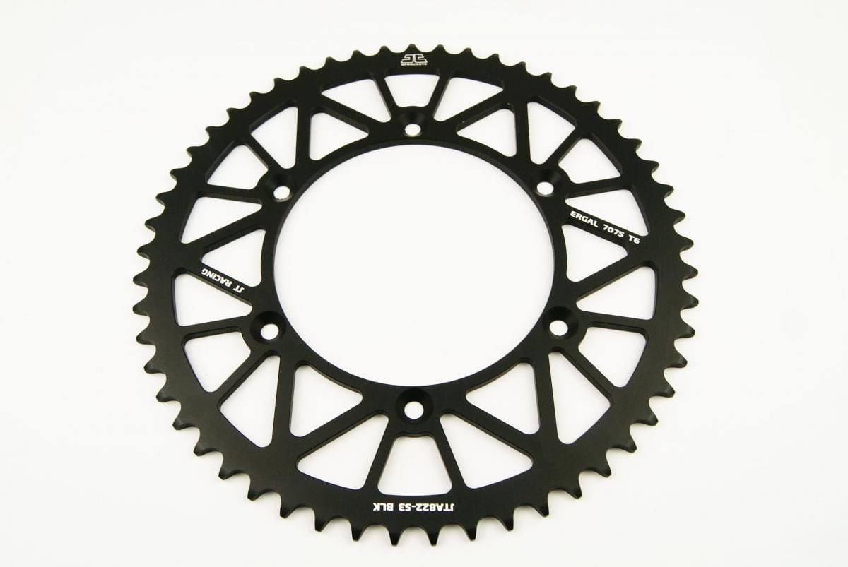 REAR SPROCKET ALLOY BLACK 822, JTA822.53BLK 7075-T6 Aluminium