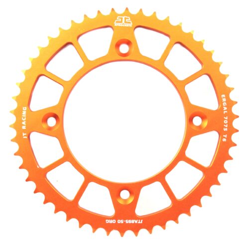 REAR SPROCKET ALLOY ORANGE 441, JTA895.50ORG 7075-T6 Aluminium