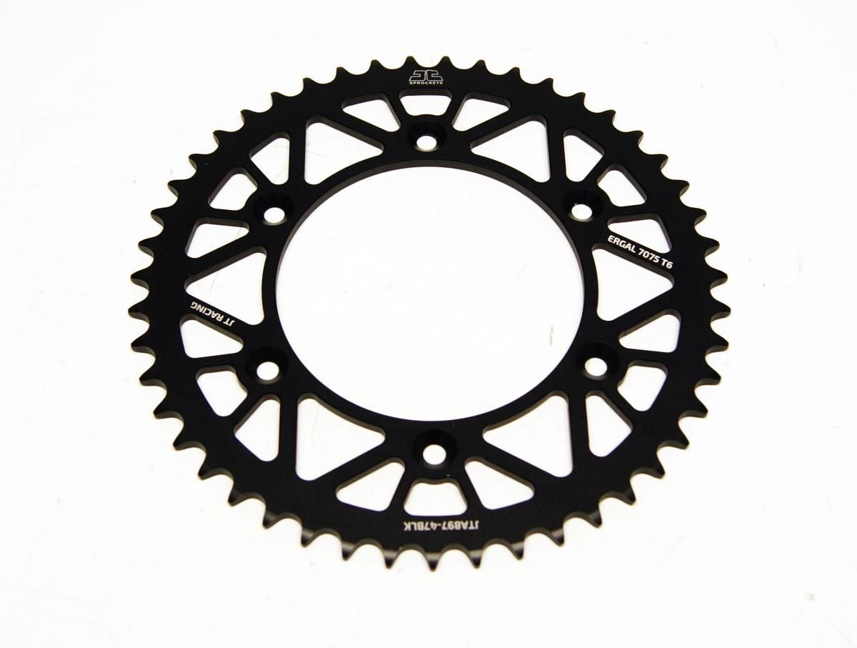 REAR SPROCKET ALLOY BLACK, JTA897.47BLK