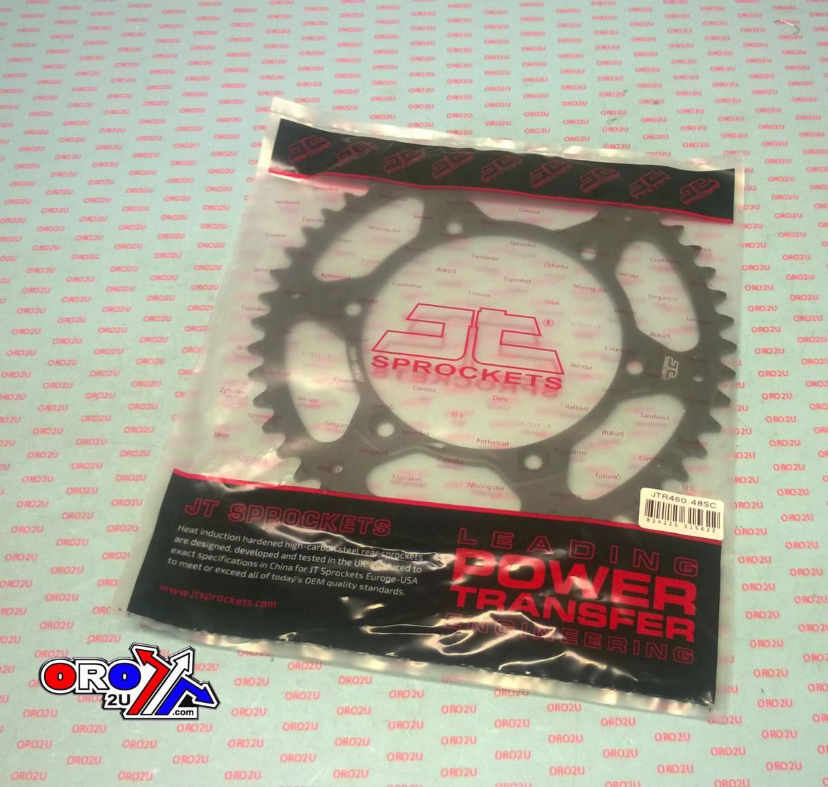 REAR SPROCKET STEEL BLK JTR460, LIGHTWEIGHT SELF-CLEANING, JTR460.48SC, JTR46048SC - Image 2