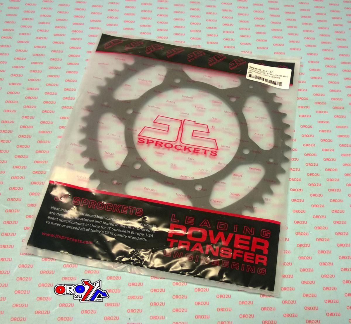 REAR SPROCKET STEEL JTR251.49SC, LIGHTWEIGHT SELF-CLEANING, SR251-49 - Image 2