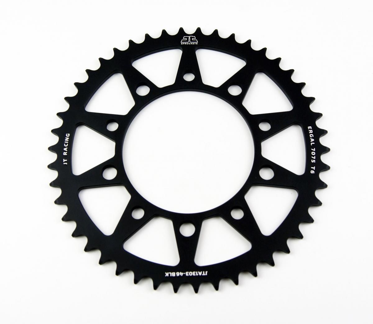 REAR SPROCKET ALLOY JTA1303.46 BLACK, HONDA ROAD CHAIN 520 - Image 2