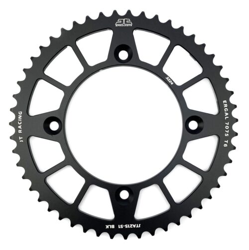REAR SPROCKET ALLOY BLACK 215, JTA215.51BLK 7075-T6 Aluminium