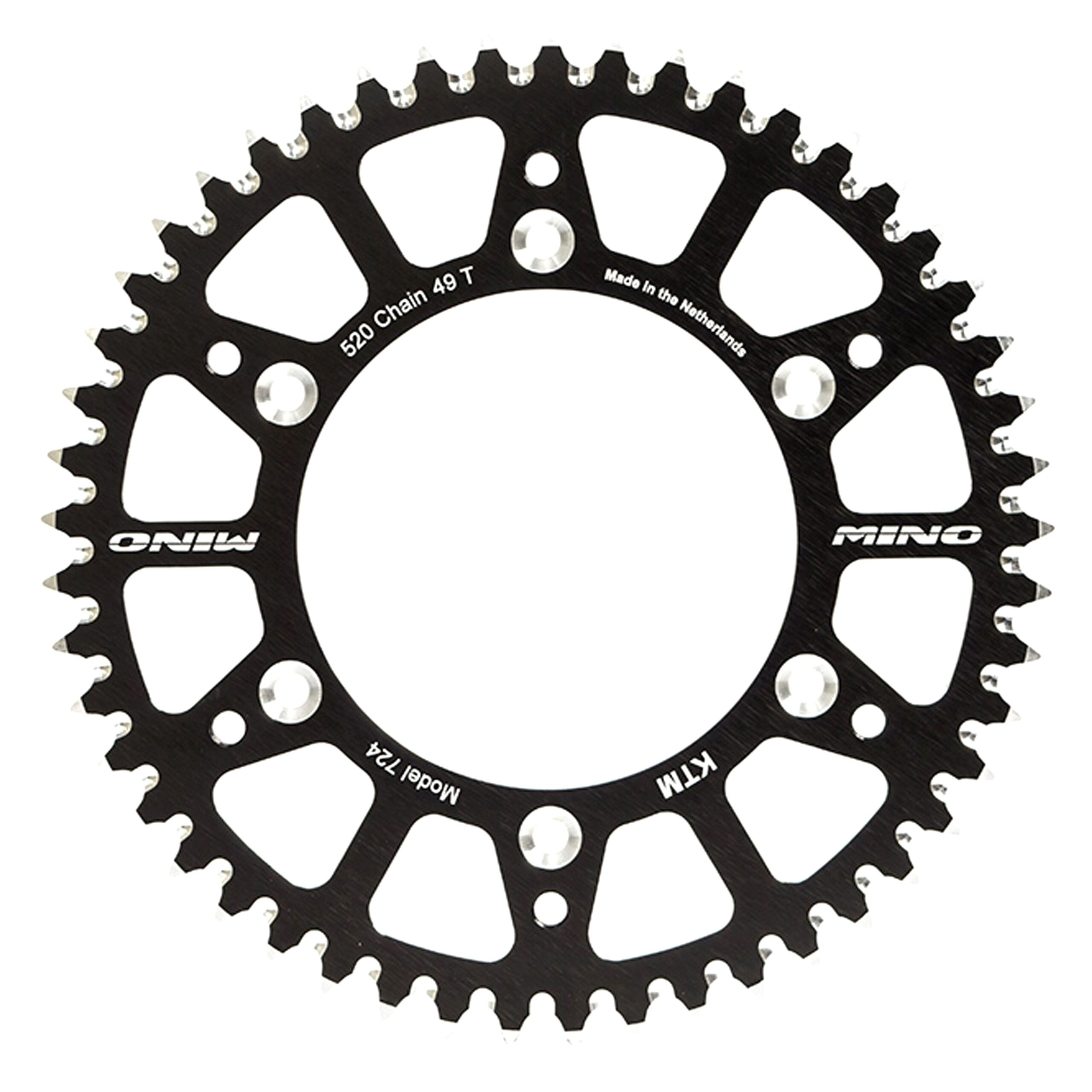 MINO REAR SPROCKET SURRON LIGHT BEE, E RIDE 67 TEETH 25-912-67-2 BLACK, ALLOY