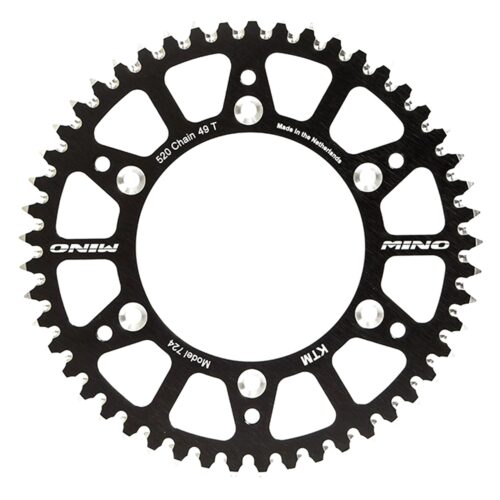 MINO REAR SPROCKET SURRON LIGHT BEE, E RIDE 62 TEETH 25-912-62-2 BLACK, ALLOY