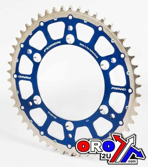 MINO REAR SPROCKET FUSION 2-RING, 23-423-520-48 BLUE STEEL/ALLOY