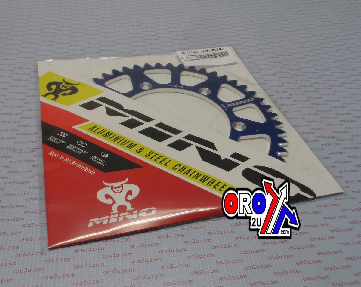 MINO REAR SPROCKET ALLOY BLUE, 25-423-520-49 BLUE - Image 4